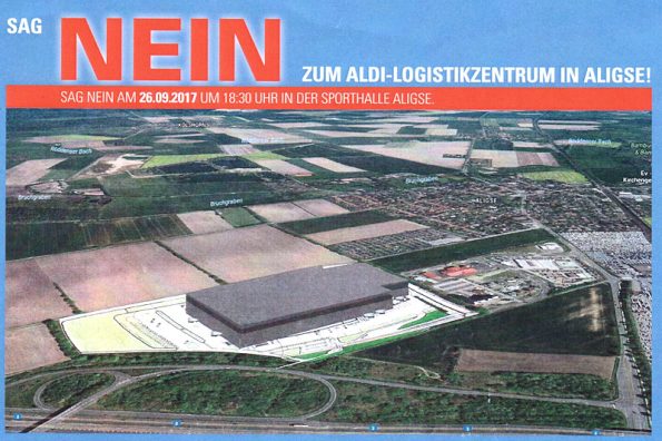 E-Mail an die Grünen im Lehrter Rat zum Aldi Logistikzentrum